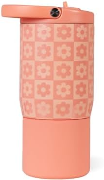 Sport 14 oz For Kids 4+ Water Bottle with Straw, Daisy Checkers