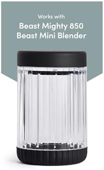Beast Blending Vessel for Mighty 850 & Mini, 530mL, Carbon Black by Unknown