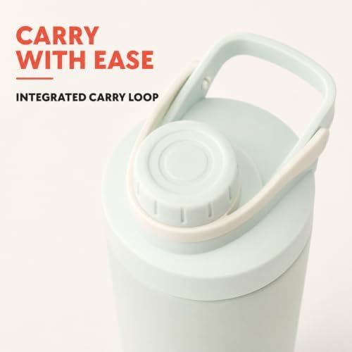 Insulated Protein Shaker Bottle 24oz, Dishwasher Safe, Sage Green - Image 5
