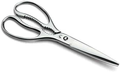 All Stainless Steel Pull-Apart Japanese Kitchen Shears/Scissors 8.25 Inch (210mm) - Made in Japan