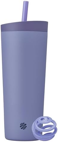 BlenderBottle Tumbler 2-in-1 Stainless Steel Shaker Bottle 24 oz, Moon Mist by BlenderBottle