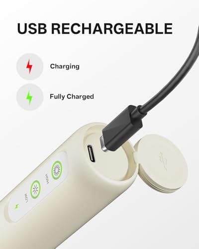 CIRCLE JOY Rechargeable 2-Speed Milk Frother with Dual Spring Whisk, Electric Coffee Frother Handheld, Portable Mixer Wand for Protein Powder Matcha Lattes Cappuccino, Home Kitchen Gifts - Image 2