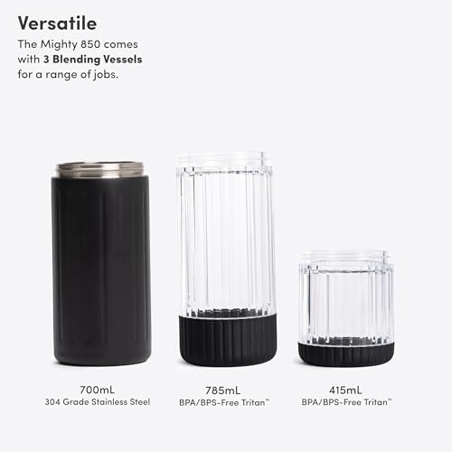 Beast Mighty 850 Stainless Steel Personal Blender, Carbon Black, 850W - Image 4