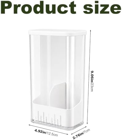 Herb Keeper Storage Container, Divided Removable Partition Herb Saver