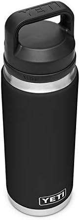 Rambler 26 oz Bottle, Vacuum Insulated, Stainless Steel with Chug Cap, Black