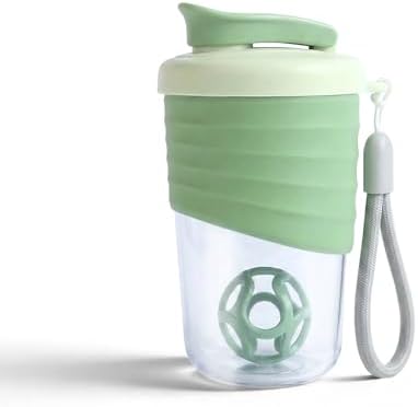 X SIM FITNESSX 530ML Protein Shaker Bottle, Small Portable Mixer Cup, BPA Free (light Green) by X+SIM+FITNESSX