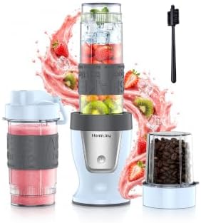 Smoothie Blender and Grinder Combo, 10-Piece Blenders Shakes by HoninJoy