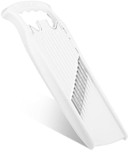 Börner by Reston Lloyd Wave-Waffle Power Line • Crinkle Cut/Spirelli Vegetable Slicer • Slicer for Wave Waffle Cut Style • Multiple Thickness Options • Made in Germany, White by B%C3%B6rner