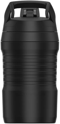Under Armour 32 oz Insulated Water Bottles - Sports Water Jug with Fence Hook, Leak Resistant for Baseball, Football & More, 32 oz Insulated, Black/Black