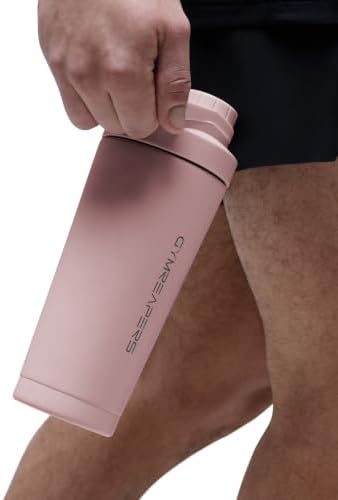 Gymreapers Stainless Steel Protein Shaker Bottle - Double Wall Insulated, Leak Proof, BPA-Free Metal Vacuum Blender Cup For Gym, Sports, Pre & Post-Workout Cold Hydration - 26 OZ (Pink) - Image 7