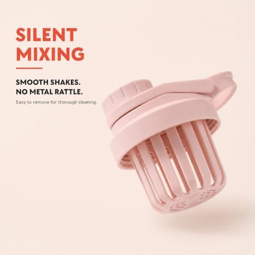 Insulated Protein Shaker Bottle 24oz, Pink Ombre, Pismo Sunset - Image 4