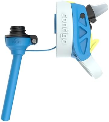 Autospout Water Bottle with Straw, Blue Poppy/Glacier, 13oz