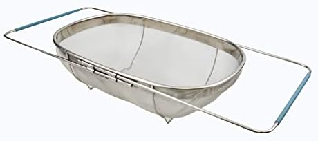Expandable Over The Sink Oval Colander/Mesh Strainer Basket (1)