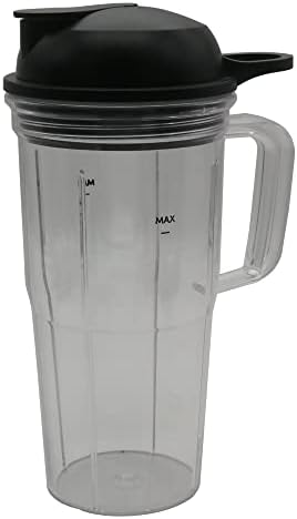 Easy Twist Extractor Blade with 18oz cup and lid for NutriBullet Blender Combo（NBF10500/ NBF70500/ZNBF30400Z/ZNBF30500Z/NBF50400） (1, 24oz handle cup+Twist Extractor Blade) - Image 7