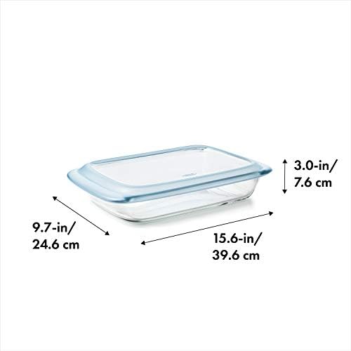OXO Good Grips Glass Baking Dish with Lid - 3 Qt Capacity, 9x13
