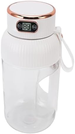 Portable Juicer Cup, 150W 1200ml Multifunctional Mini Travel Blender for Gym Home Office Sports Outdoor, Mini Juicer Cup, Mini Blending Cup, Portable Juice Cup (White) by Yosoo