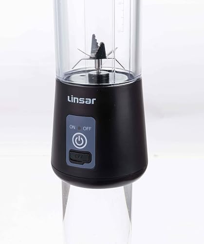 Portable Blender (Black) for Shakes and Smoothies with Durable Stainless Steel Blades for Powerful Blending Performance, USB Rechargeable for Office, Gym, Kitchen and travel - Image 3