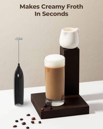 SIMPLETASTE Milk Frother Handheld Electric Foam Maker Battery Operated - Image 3