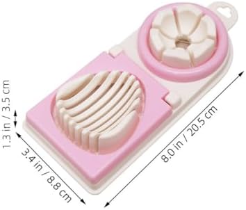 Multifunction Egg Cutter with Stainless Steel Wires 3 Slice Modes Hard Boiled Egg Slicer and Peeler Kitchen Gadget for Fruit and Vegetable Cutting 8-Inch Compact Design