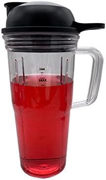 Replacement Blender Combo Pro Extractor Ice Blade with 24oz Handle Cup and To-go-lid,compatible with NutriBullet Blender Combo NBF10500/ NBF70500/ZNBF30400Z/ZNBF30500Z/NBF50400(1 handle cup, 24oz) - Image 2