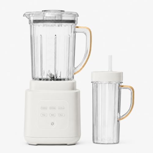 Power Exact Countertop Blender System, 700W Motor, 50oz Tritan Jar, 20oz To-Go Cup, 4 Presets, 3 Speeds PrecisionSense Technology (white) by Unknown