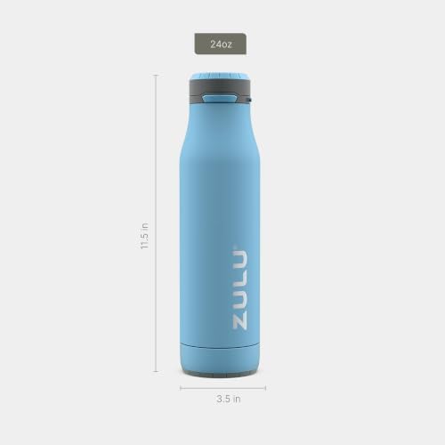 Ace 24oz Insulated Stainless Steel Water Bottle, Chug Spout, Ice Blue
