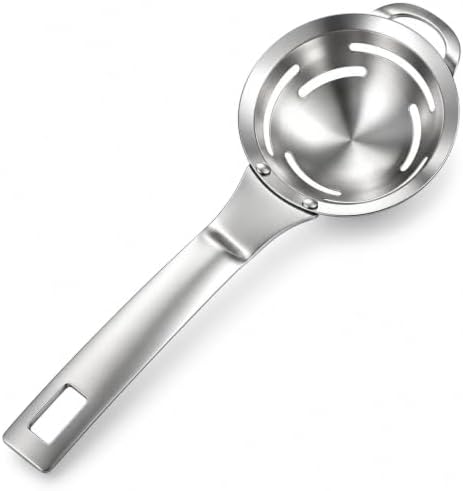 Yolk Separator, 1PCS Egg Separators for Yolk, Stainless Steel 6‑hole by Unknown