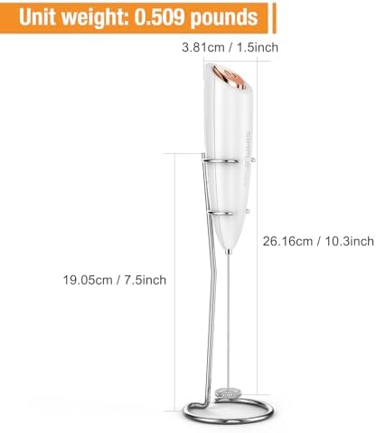 SIMPLETASTE Milk Frother Handheld Electric Foam Maker Battery Operated - Image 7