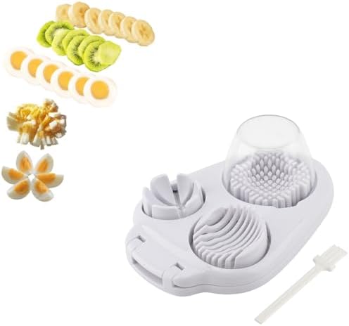 3 in 1 Egg Slicer for Hard Boiled Eggs,with Cleaning Brush,Egg Cutter by Unknown