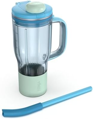 Ninja BlendBOSS 26oz Travel Tumbler & Straw, Blue, XSKDB326LSBL by Unknown