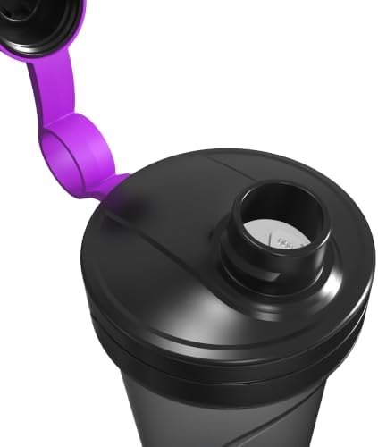 Electric Protein Shaker Bottle, 22 oz (650ml) Detachable Rechargeable Mixer Cup, Portable Self-Stirring Vortex Blender for Shakes (Purple-Classic) - Image 4