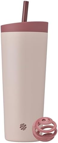 BlenderBottle Tumbler 2-in-1 Stainless Steel Shaker Cup 24 oz Sahara Sunset by BlenderBottle