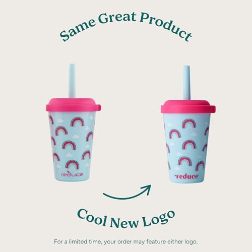 GoGo's Kids 5-Pack 12oz Tumbler Cups with Lids & Spill-Proof Straws