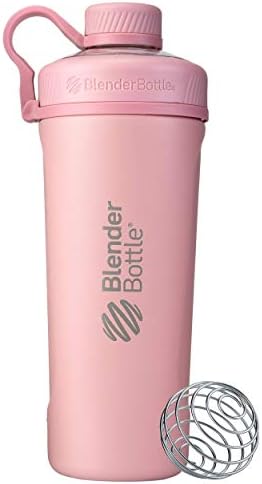 BlenderBottle Radian Stainless Steel Shaker Bottle 26 oz Rose Pink by BlenderBottle