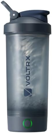 VOLTRX Protein Shaker Bottle, Merger USB C Rechargeable Electric Protein Shake Mixer, Shaker Cups for Protein Shakes and Meal Replacement Shakes, BPA Free, 24oz by VOLTRX