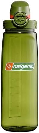 Nalgene 24 oz On The Fly Lock-Top Water Bottle, Juniper w/Juniper Orange by Nalgene