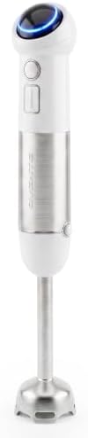 OVENTE Cordless Immersion Hand Blender, 300W Rechargeable White HR995W by OVENTE