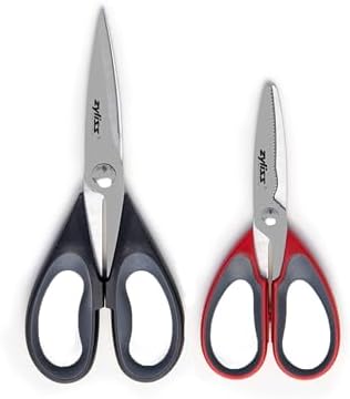 Scissor Shear Set - Kitchen Tool for Herbs, Chicken & Packages - Heavy-Duty Blades with Ergonomic, Non-Slip Handles - Dishwasher Safe - Multi-Purpose Scissors & Shears Set