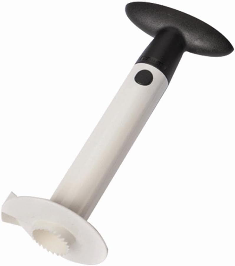 Pineapple Slicer, 3.4 x 3.9 x 9.4 inches, White/Black