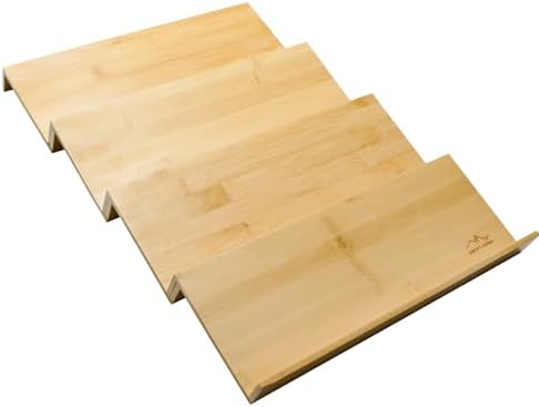4 tier spice rack drawer organizer for Kitchen Cabinets | Wooden spice drawer organizer, Space-Saving kitchen drawer organizer for Neat In-Drawer Spice Storage