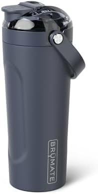BrüMate MultiShaker Blender Shaker Bottle | 100% Leakproof Insulated Stainless Steel | Pre Workout and Protein Shaker Bottle for the Gym | 25oz (Nightfall Blue) by Br%C3%BCMate