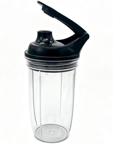 2pcs Replacement juicer personal jar 24oz cup with Premium To Go Lid, Compatible with nutribullet Ultra Plus+ Compact Kitchen System（NB50550AK）and Ultra Plus+ 2-in-1 Compact Kitchen System（NB20550） - Image 5