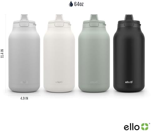 Hydra 64oz Half Gallon Vacuum Insulated Stainless Steel Jug, Cream