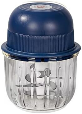 New Upgrade 350ML Glass Bowl Food Processor Small, Electric with Type C Charger Meat Grinder & Food Chopper Meat Grinder for Home Use, Mini Food Processor for Kitchen, Vegetable, Onion, Garlic, Salad by YIYIMIMO