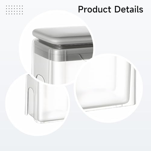 5-in-1 Vegetable Chopper Set, Slicer Dicer Cutter for Onion Potato, Stainless Steel Blades, Easy Cleaning, 4.3 X 3.5 X 5.9 in Clear Food Container - Image 4