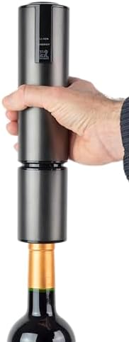 Peugeot Elis Touch Electric Wine Bottle Opener and Corkscrew, Carbon