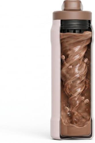 CHEERFUL GOAT Ceramic Water Bottle, 25oz Coffee Bottle with Straw (coffee) - Image 4