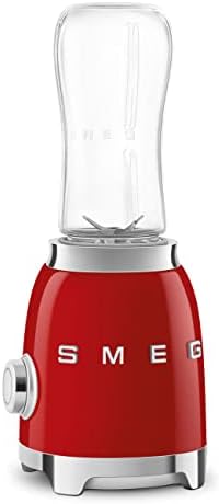 SMEG 50's Retro Style Personal Blender with Backlit Knob and Two 600 ML BPA Free bottles PBF01RDUS Red - Image 2