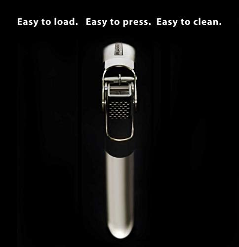High-Capacity Stainless Steel Double-Lever Garlic Press