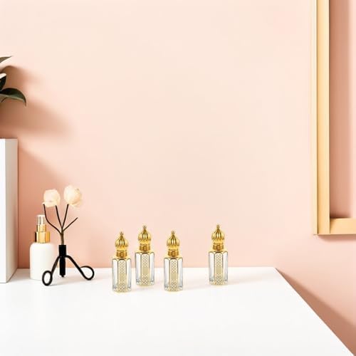 4pcs 12ml Roller Perfume Bottle, Egyptian Vintage Roll-on Applicator - Image 6